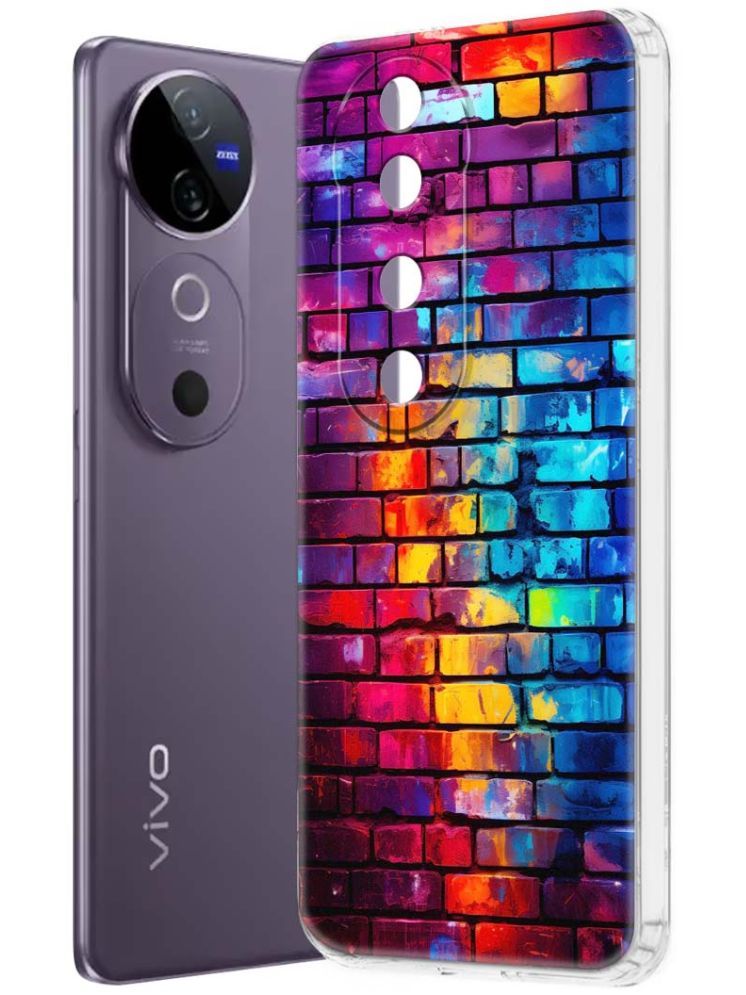     			NBOX Multicolor Printed Back Cover Silicon Compatible For Vivo V40 5G ( Pack of 1 )