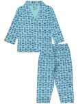 Bodycare Baby Boys Cotton Blend Nightsuits ( Blue )