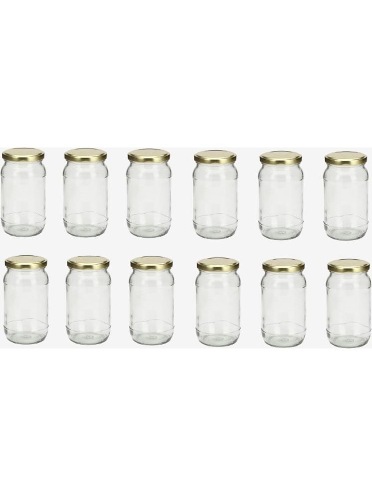     			1st Time Glass Container Jar Glass Transparent Utility Container ( Set of 12 )