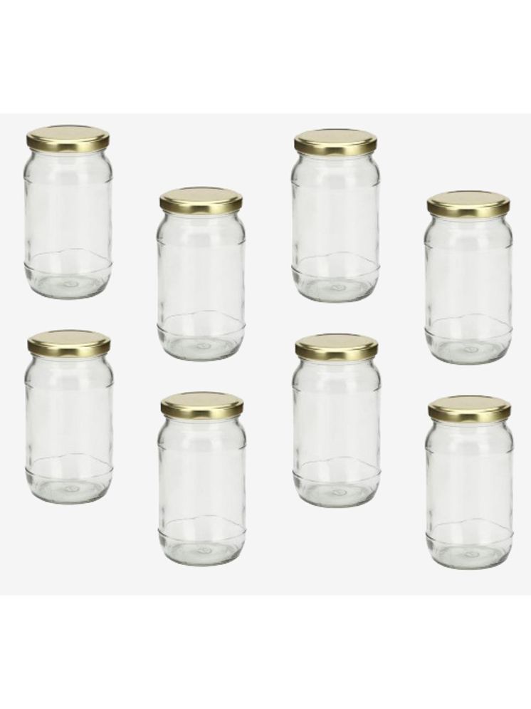     			1st Time Glass Container Jar Glass Transparent Utility Container ( Set of 8 )