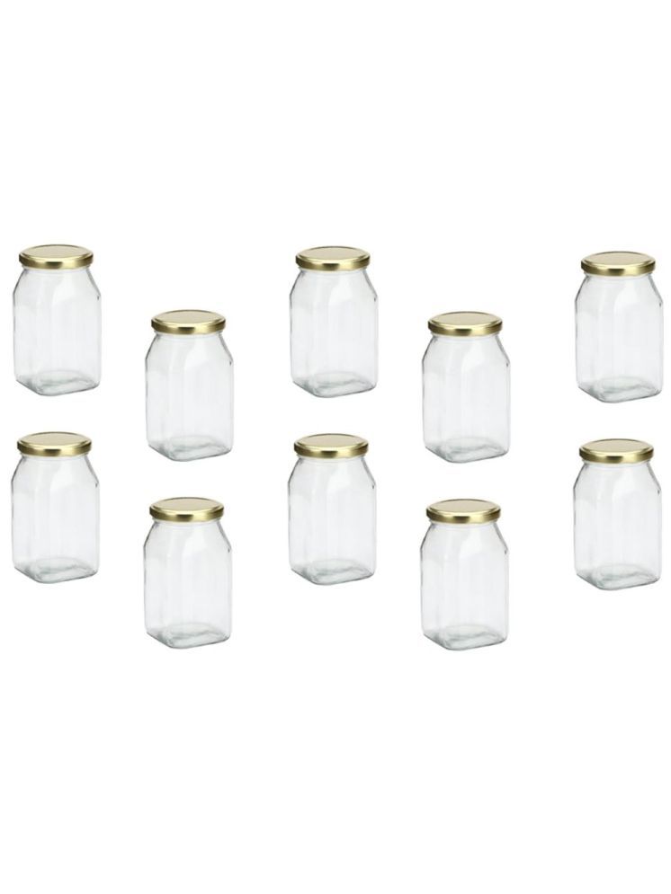     			1st Time Glass Container Jar Glass Transparent Utility Container ( Set of 10 )