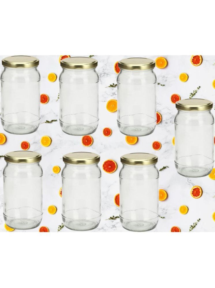     			1st Time Glass Container Jar Glass Transparent Utility Container ( Set of 7 )