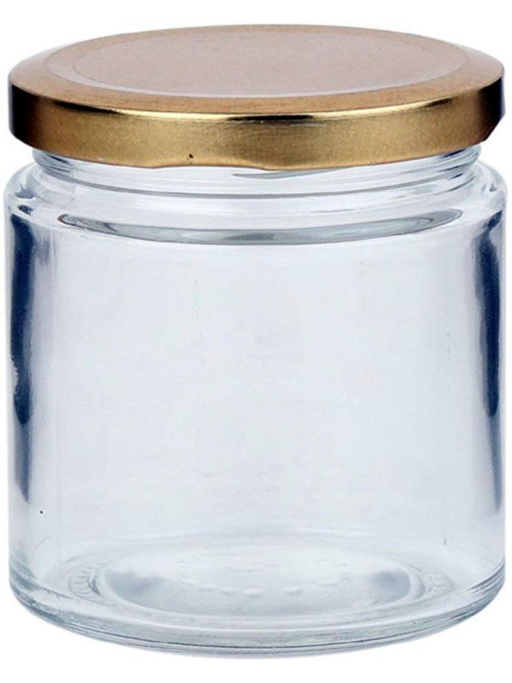     			1st Time Glass Container Jar Glass Transparent Cookie Container ( Set of 1 )