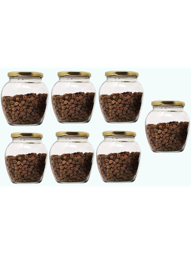     			1st Time Glass Container Jar Glass Transparent Utility Container ( Set of 7 )