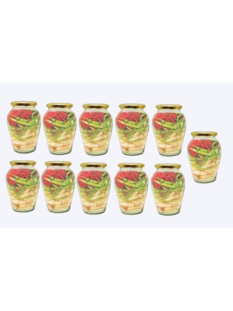     			1st Time Glass Container Jar Glass Transparent Utility Container ( Set of 11 )