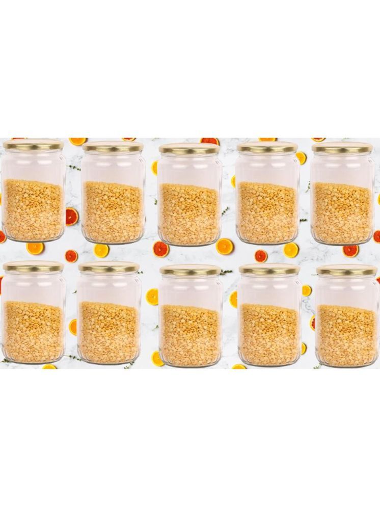     			1st Time Glass Container Jar Glass Transparent Utility Container ( Set of 10 )