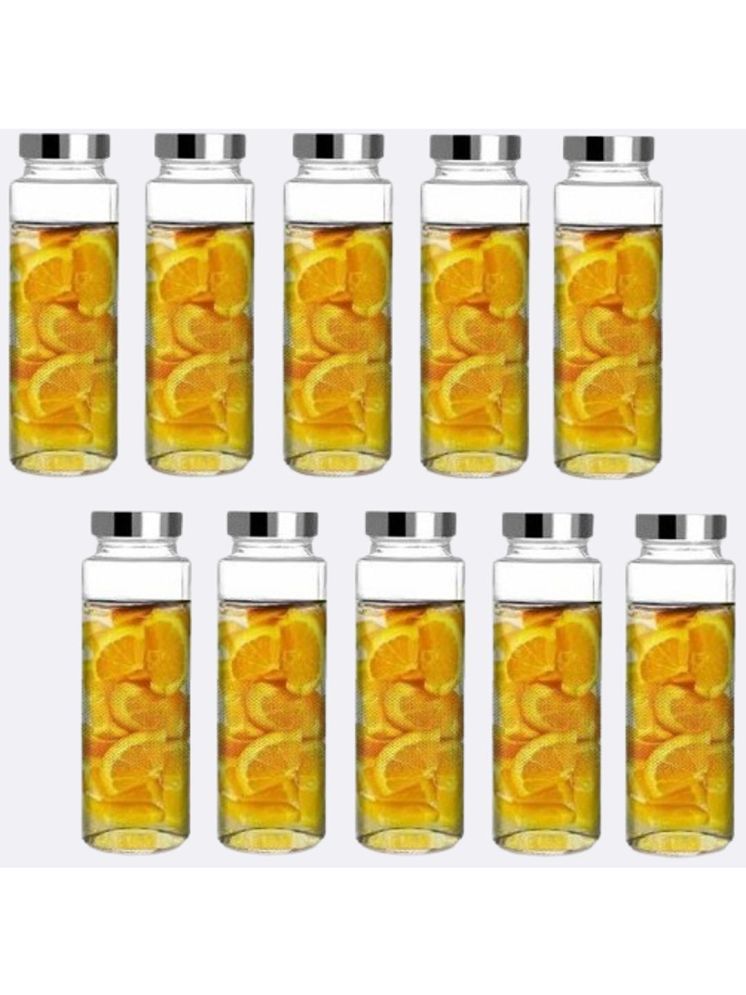     			1st Time Glass Container Jar Glass Transparent Utility Container ( Set of 10 )