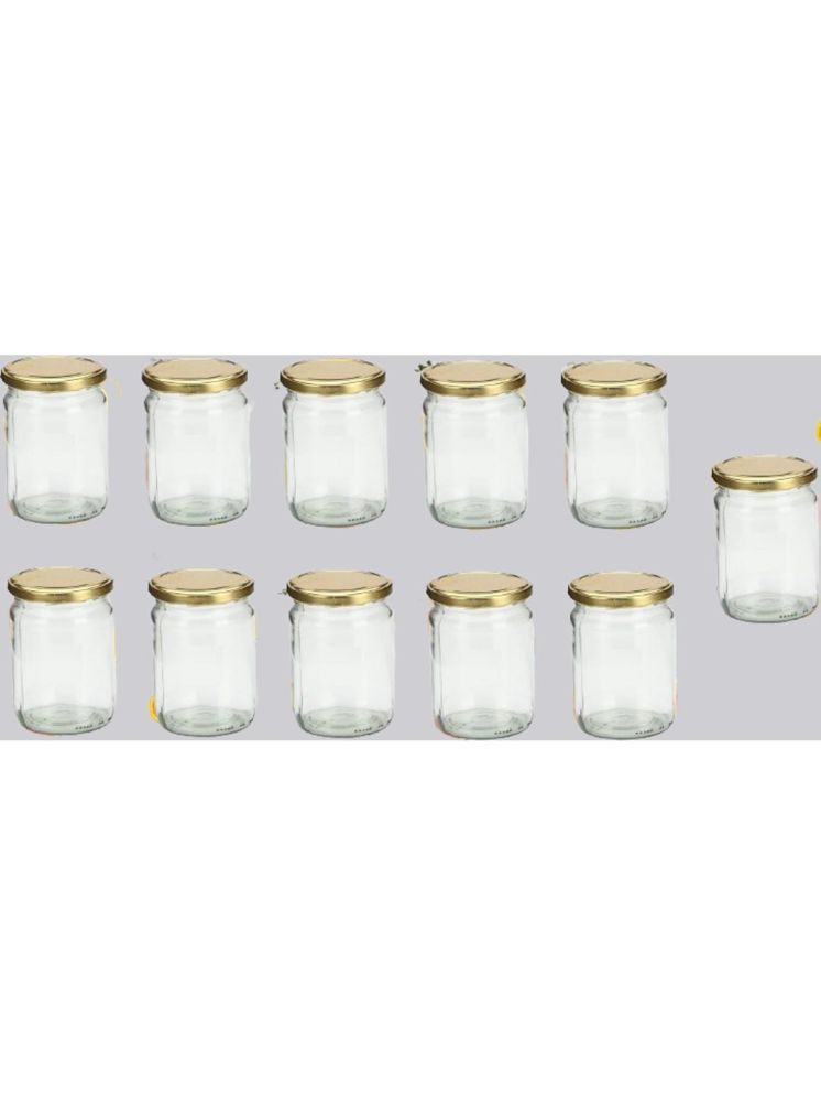     			1st Time Glass Container Jar Glass Transparent Utility Container ( Set of 11 )