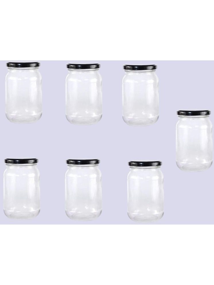     			1st Time Glass Container Jar Glass Transparent Utility Container ( Set of 7 )