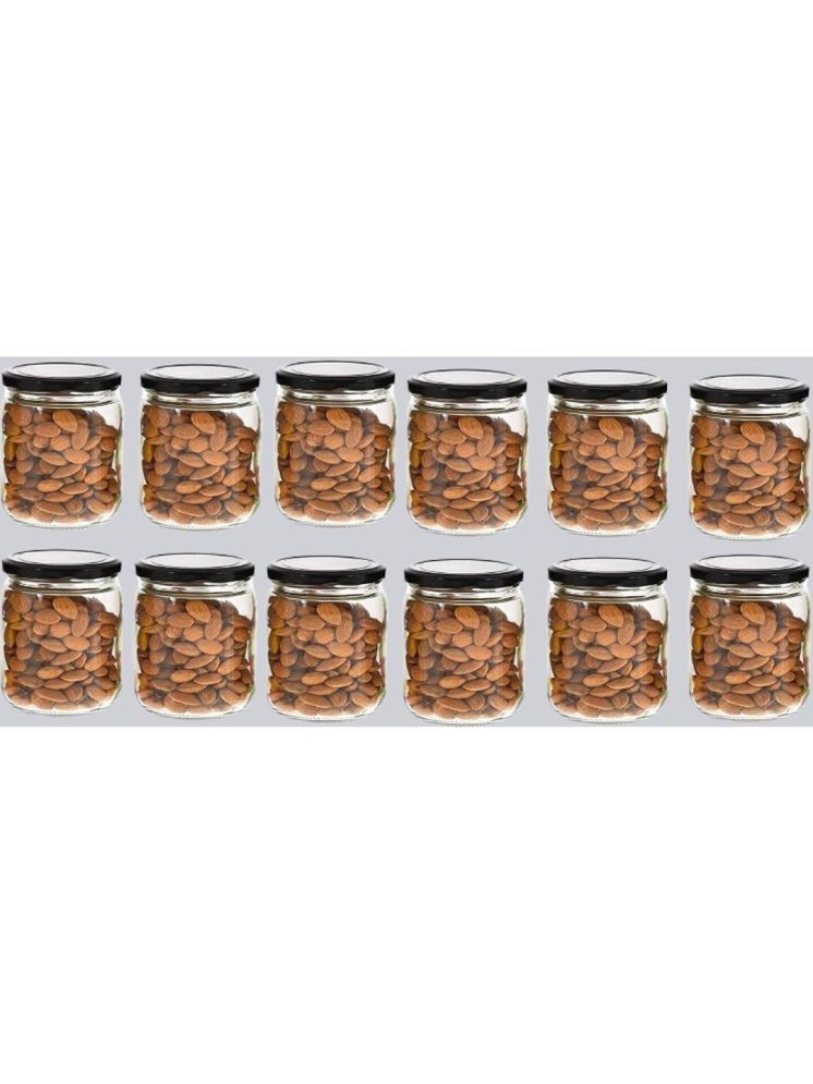     			1st Time Glass Container Jar Glass Transparent Utility Container ( Set of 12 )