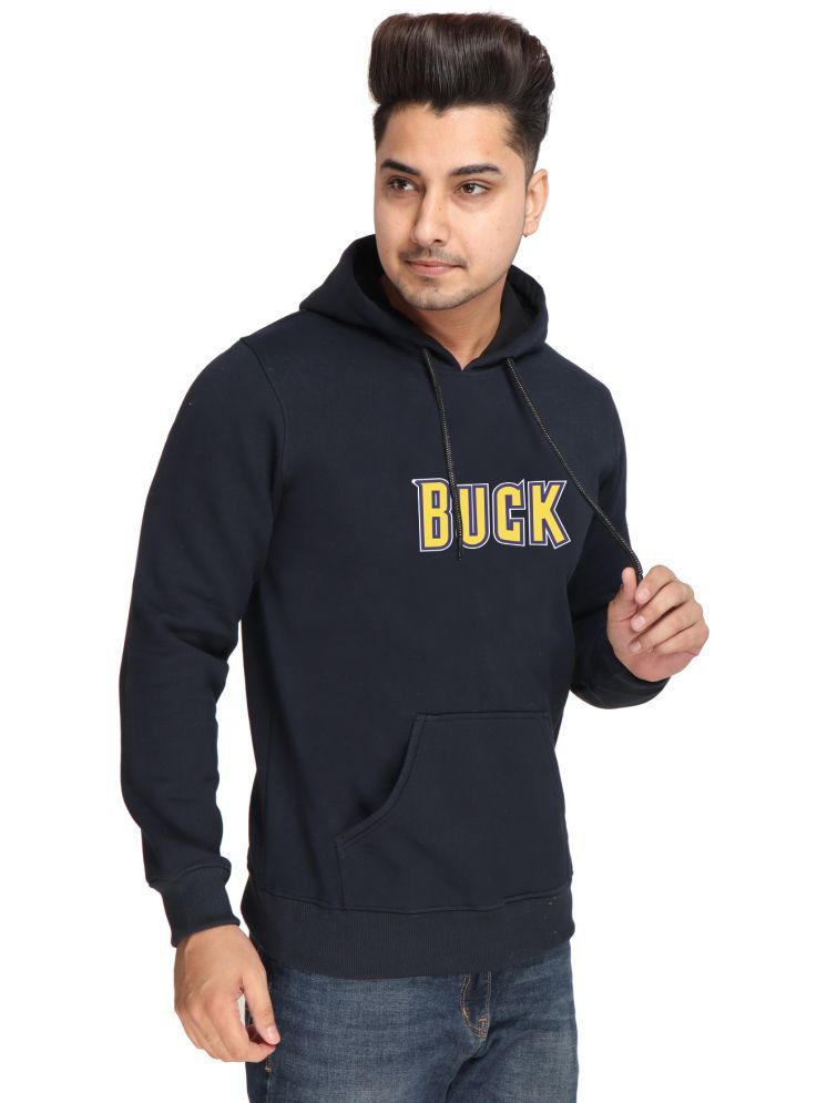     			AZF Fleece Hooded Men's Sweatshirt - Navy ( Pack of 1 )