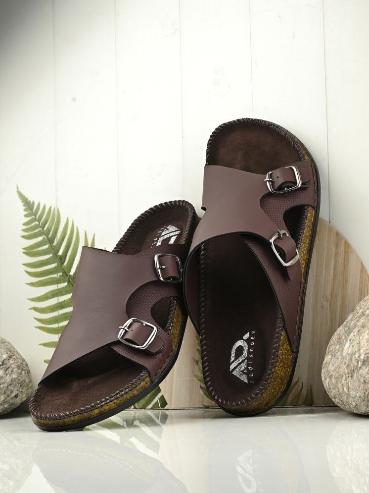     			Aadi - Brown Men's Sandals