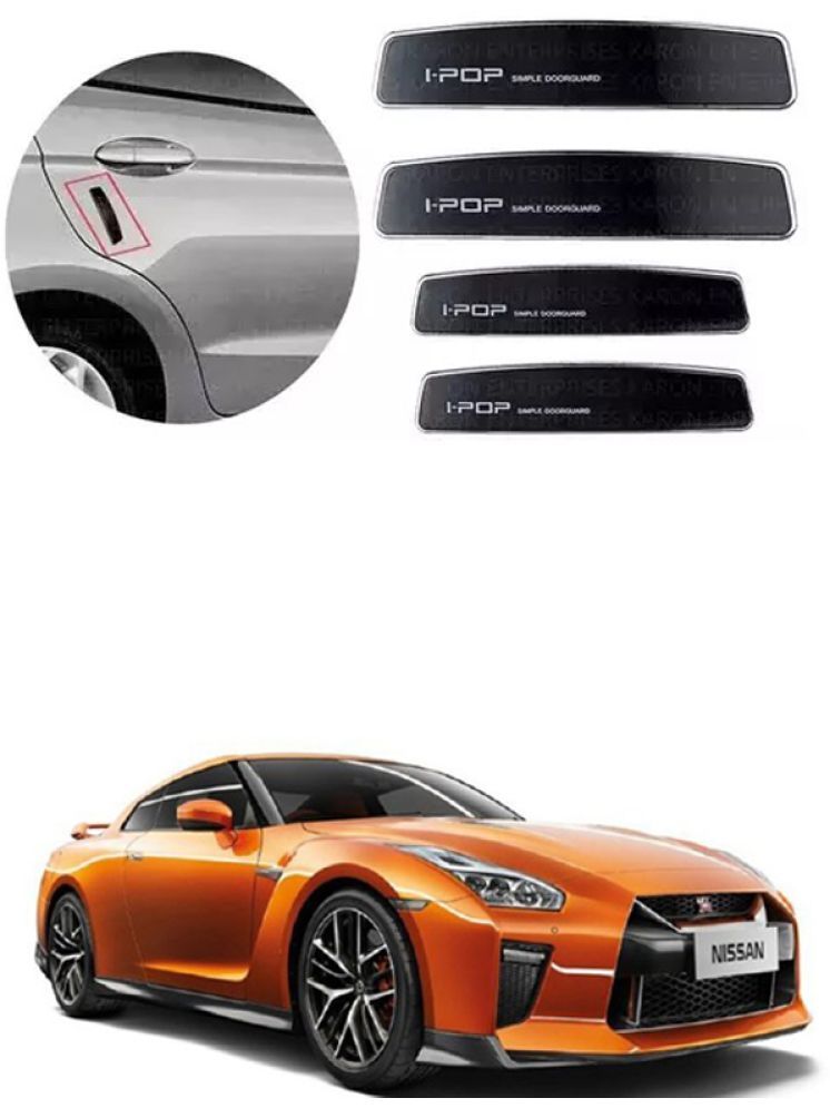     			Etradezone Car Door Guard (Pack Of 4, Black) For Nissan GT-R