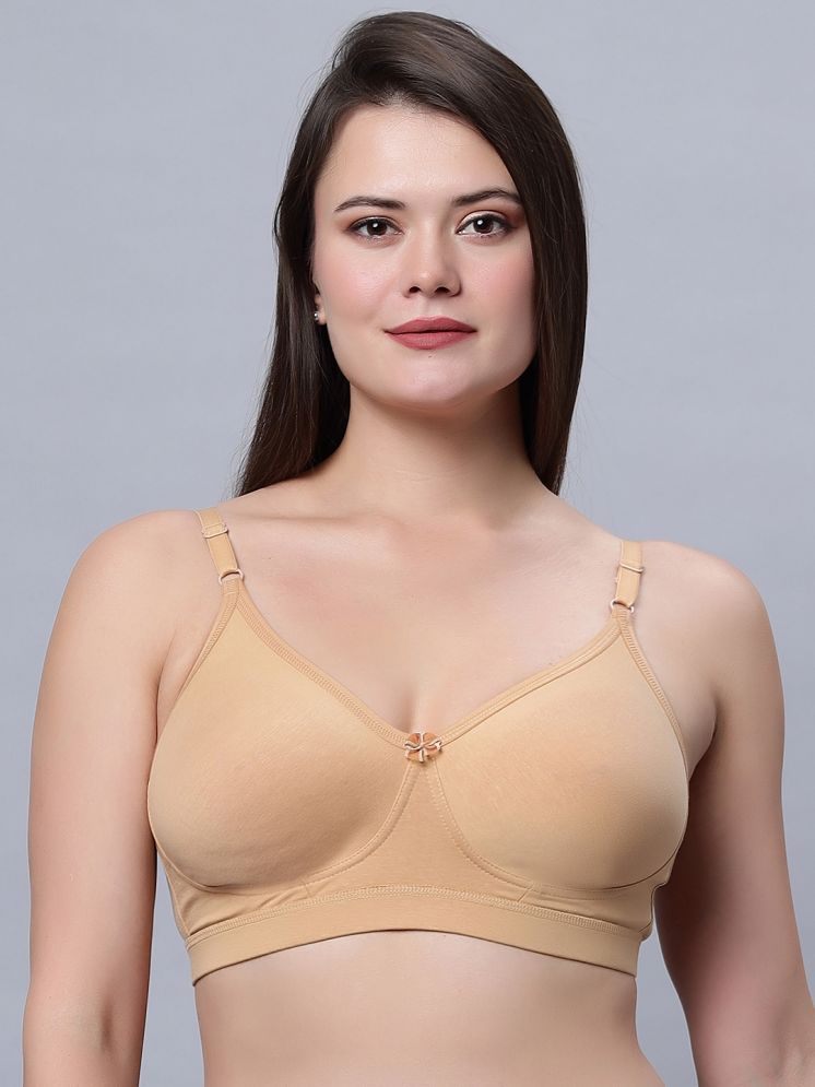     			IN CARE LINGERIE Beige Lycra Heavily Padded Women's Everyday Bra ( Pack of 1 )