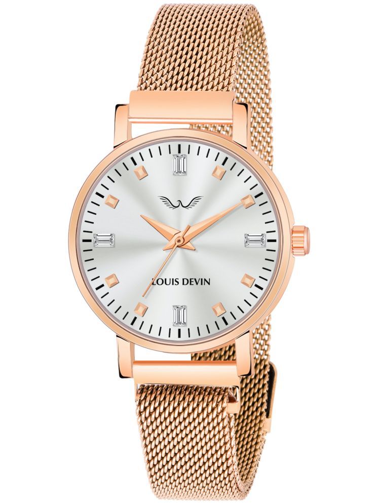     			LOUIS DEVIN Rose Gold Metal Analog Womens Watch