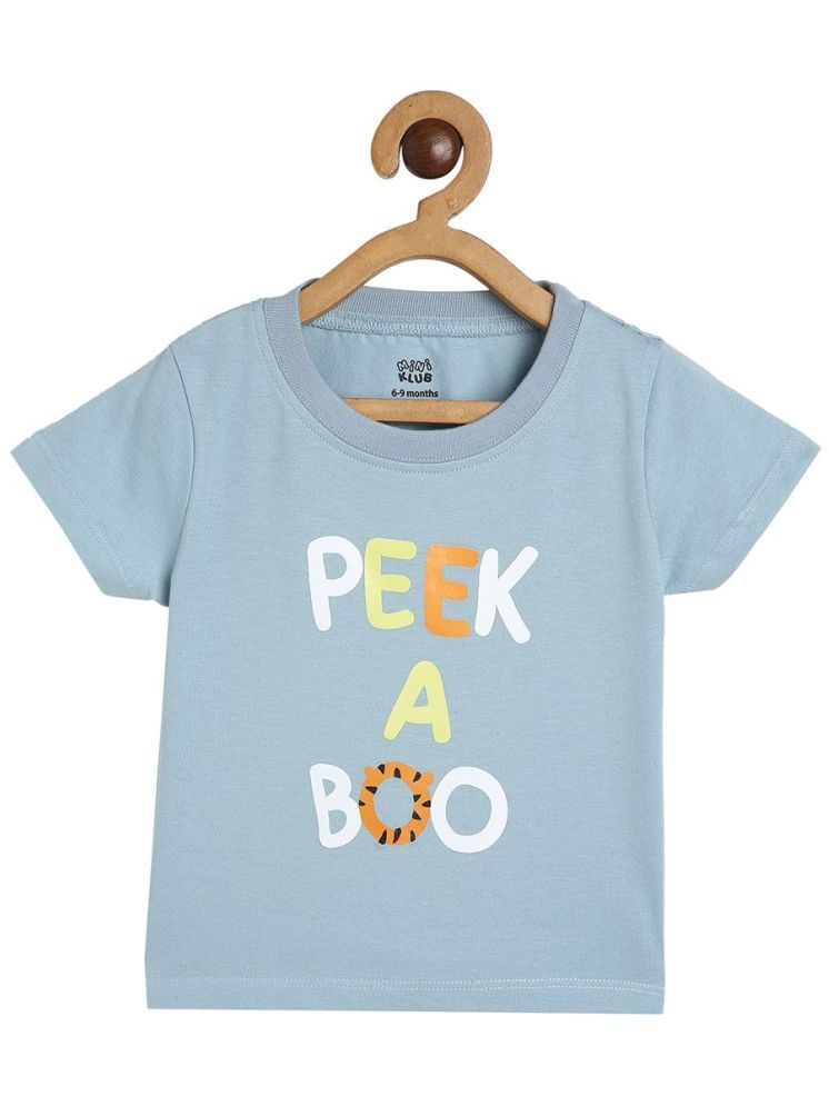     			MINI KLUB Pack of 1 Baby Boys Cotton T-Shirt ( Blue )