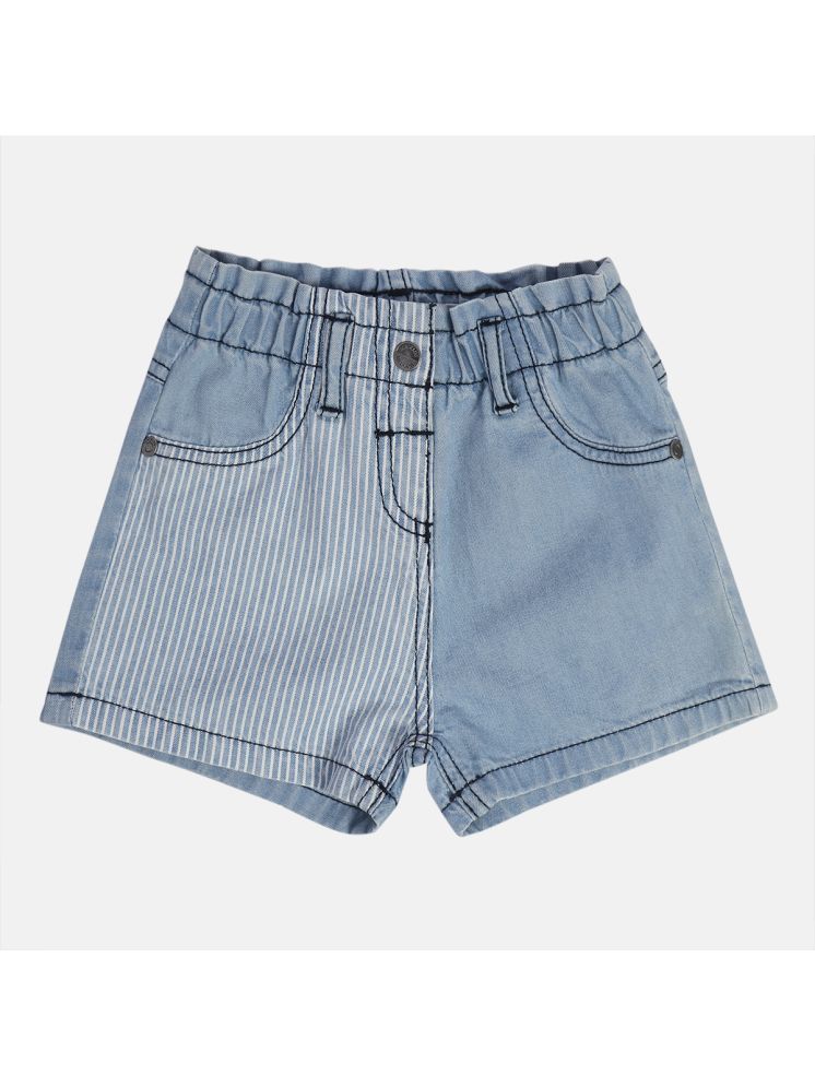     			MINI KLUB Baby Girls Denim Shorts ( Blue )