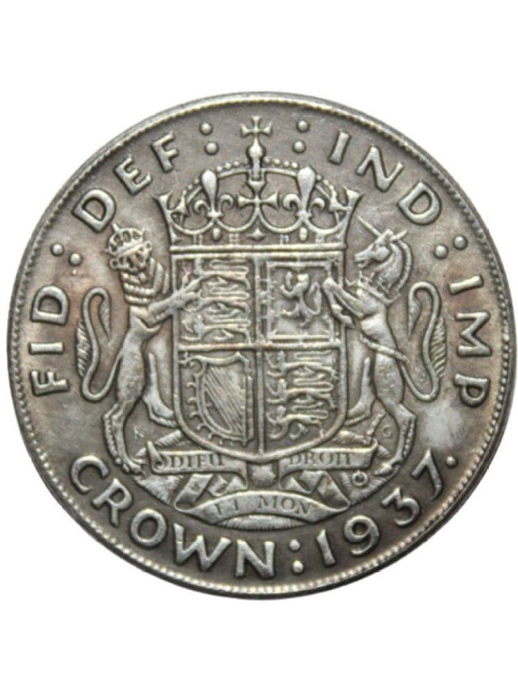     			Rare 1 Crown 1937 King George VI United Kingdom Coin