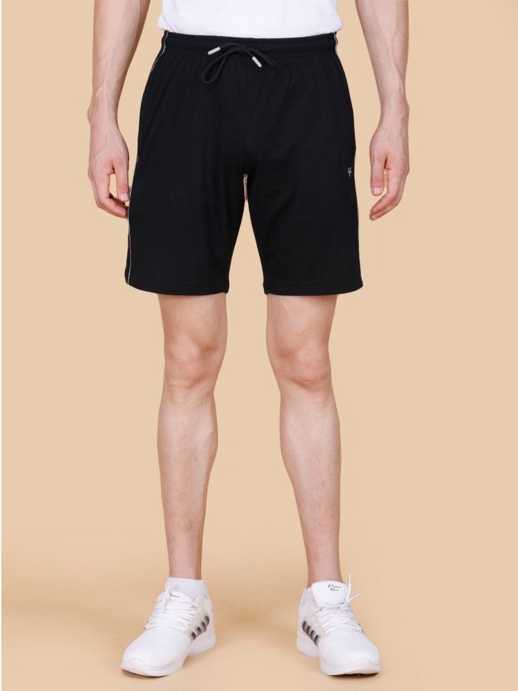     			STARFOX Black Cotton Men's Shorts ( Pack of 1 )