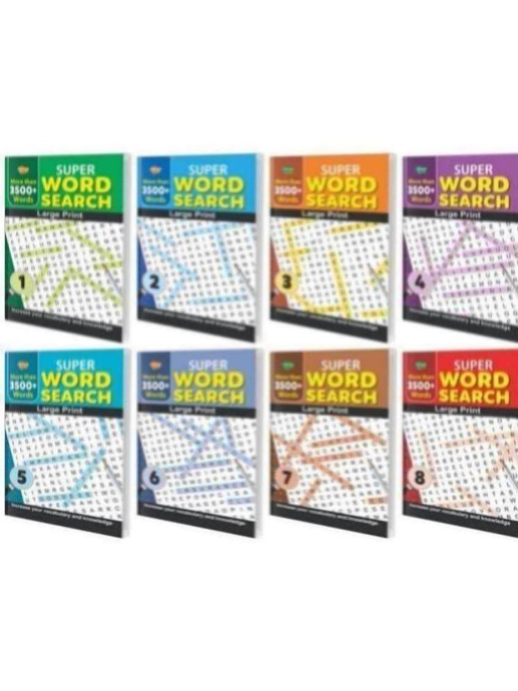     			Set of 8 Super Word Search - 1,2,3,4,5,6,7 & 8