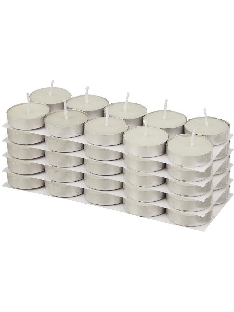     			VM SHOPPING MALL White Wax Tea Light Candle 5 cm ( Pack of 1 )