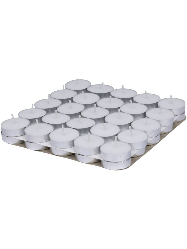     			VM SHOPPING MALL White Wax Tea Light Candle 5 cm ( Pack of 1 )