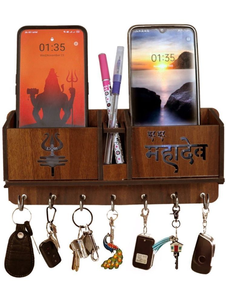     			vivek homesaaz Multicolour Wood Key Holder - Pack of 1