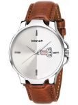 HMXT Brown Leather Analog Men's Watch