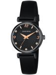 LOUIS DEVIN Black PU Analog Womens Watch