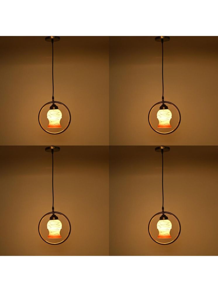     			1st Time Glass Designer Ceiling Lamp Pendant Multi - Pack of 4