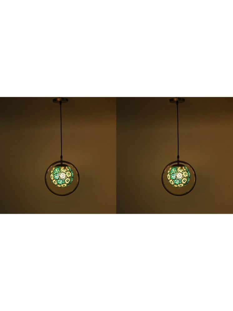     			1st Time Glass Designer Ceiling Lamp Pendant Multi - Pack of 2