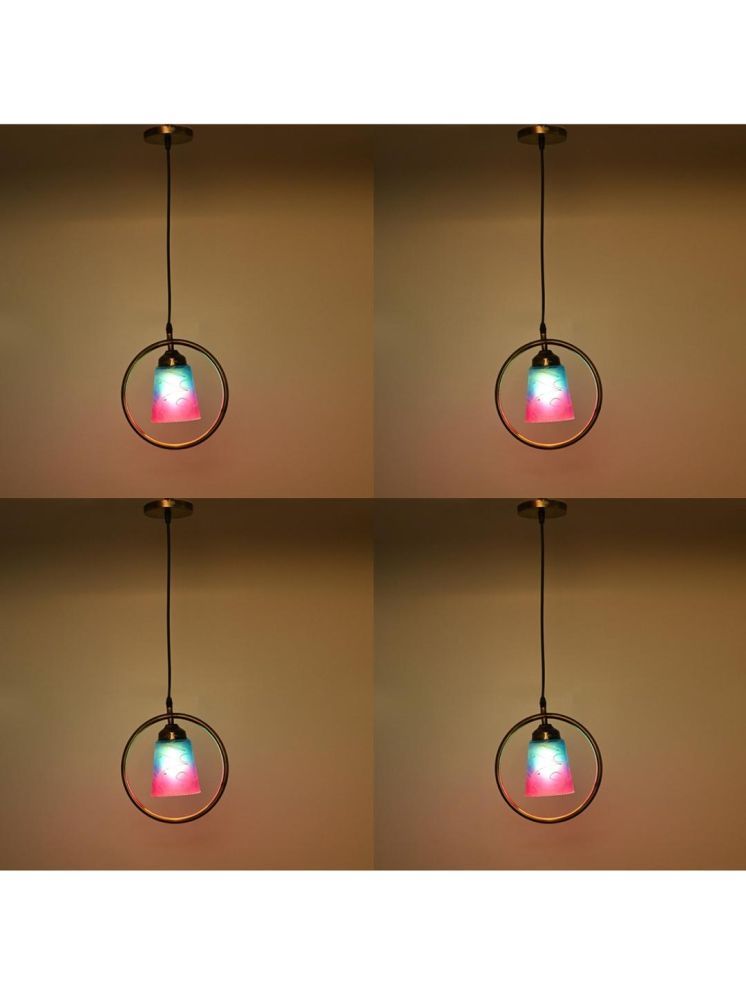     			1st Time Glass Designer Ceiling Lamp Pendant Multi - Pack of 4