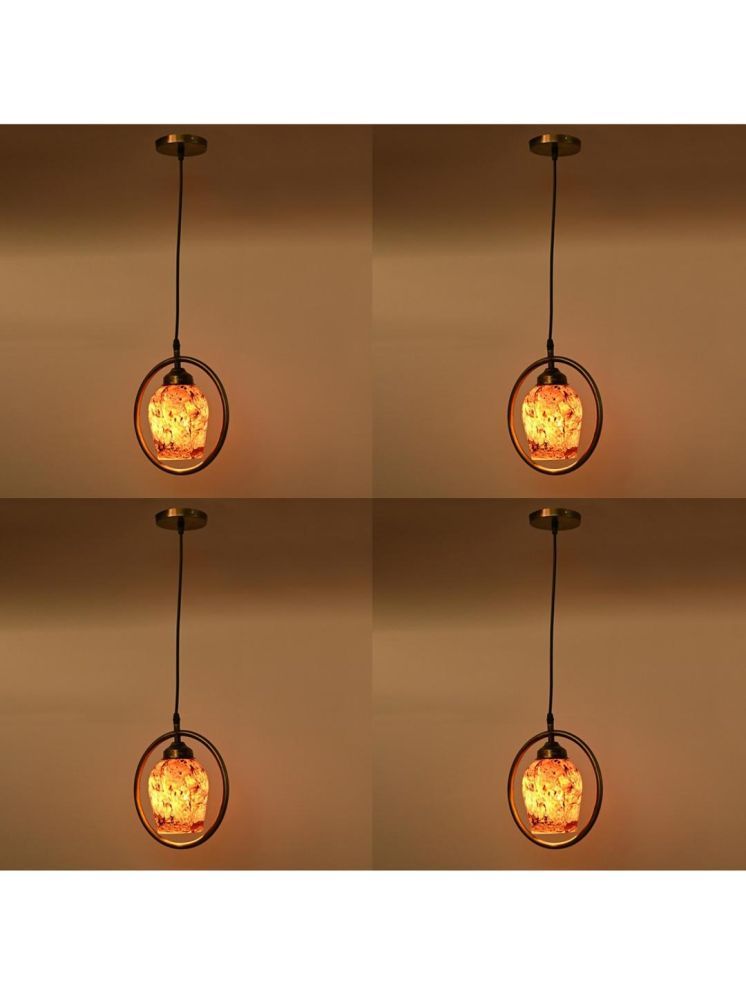     			1st Time Glass Designer Ceiling Lamp Pendant Multi - Pack of 4