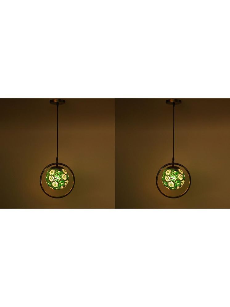     			1st Time Glass Designer Ceiling Lamp Pendant Multi - Pack of 2