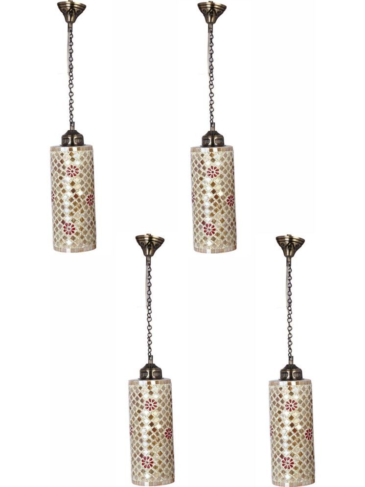     			1st Time Glass Designer Ceiling Lamp Pendant Multi - Pack of 4