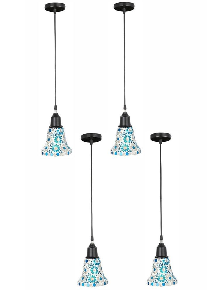     			1st Time Glass Designer Ceiling Lamp Pendant Multi - Pack of 4