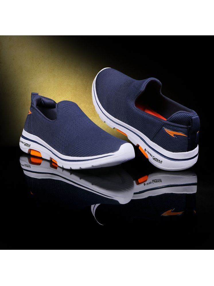     			ASIAN SUPERWALK-08N Navy Men's Slip-on Shoes