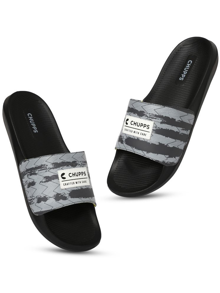     			CHUPPS Black Men's Slide Flip Flop