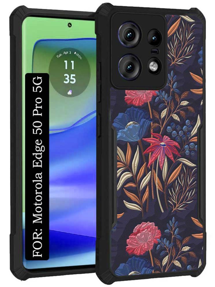     			COBERTA Multicolor Printed Back Cover Polycarbonate Compatible For Motorola Edge 50 Pro 5G ( Pack of 1 )