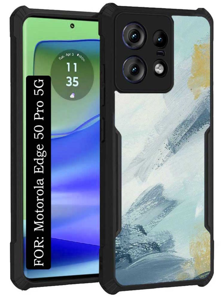     			COBERTA Multicolor Printed Back Cover Polycarbonate Compatible For Motorola Edge 50 Pro 5G ( Pack of 1 )