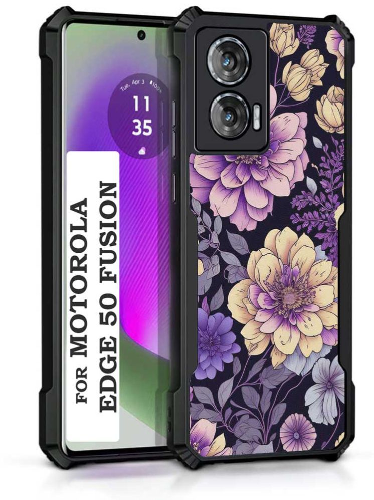     			COBERTA Multicolor Printed Back Cover Polycarbonate Compatible For Moto Edge 50 Fusion ( Pack of 1 )