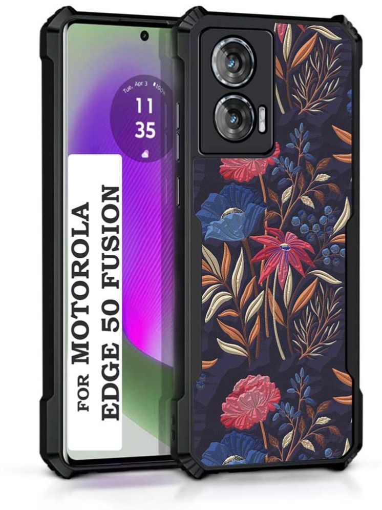     			COBERTA Multicolor Printed Back Cover Polycarbonate Compatible For Moto Edge 50 Fusion ( Pack of 1 )