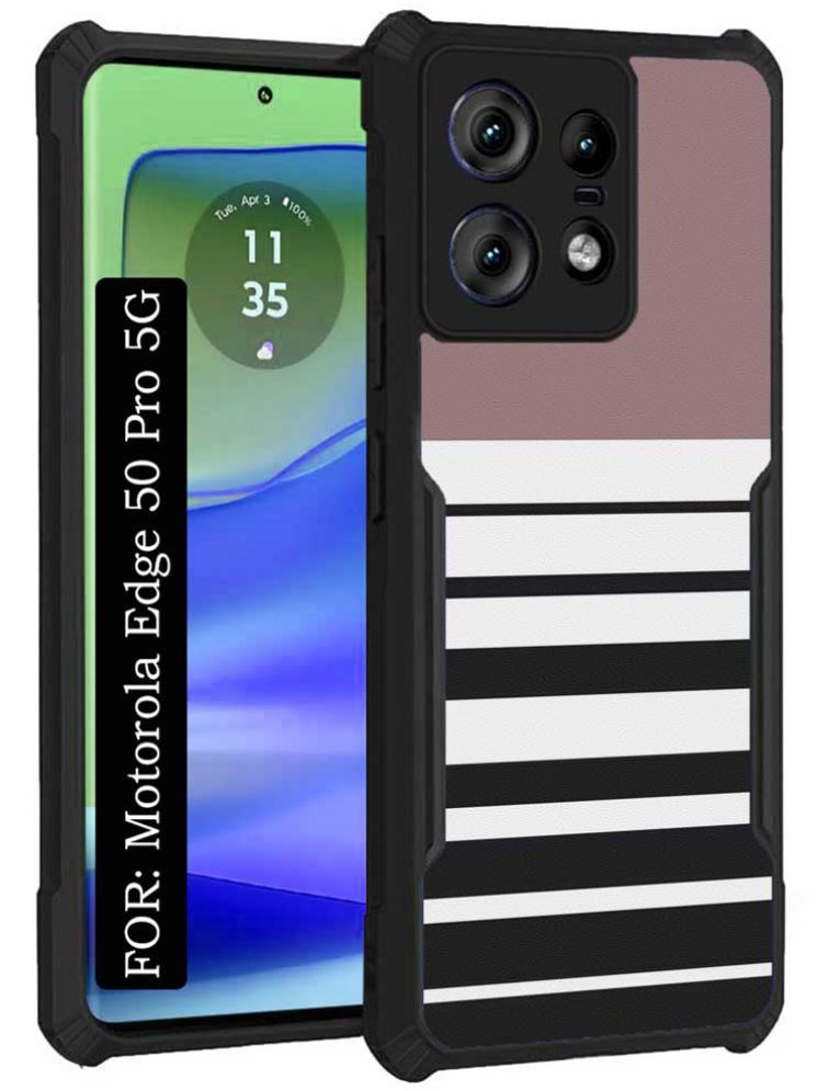     			COBERTA Multicolor Printed Back Cover Polycarbonate Compatible For Motorola Edge 50 Pro 5G ( Pack of 1 )