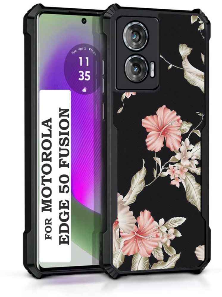     			COBERTA Multicolor Printed Back Cover Polycarbonate Compatible For Moto Edge 50 Fusion ( Pack of 1 )