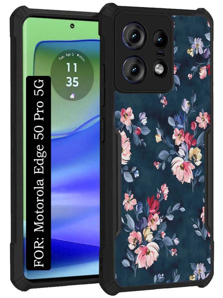     			COBERTA Multicolor Printed Back Cover Polycarbonate Compatible For Motorola Edge 50 Pro 5G ( Pack of 1 )