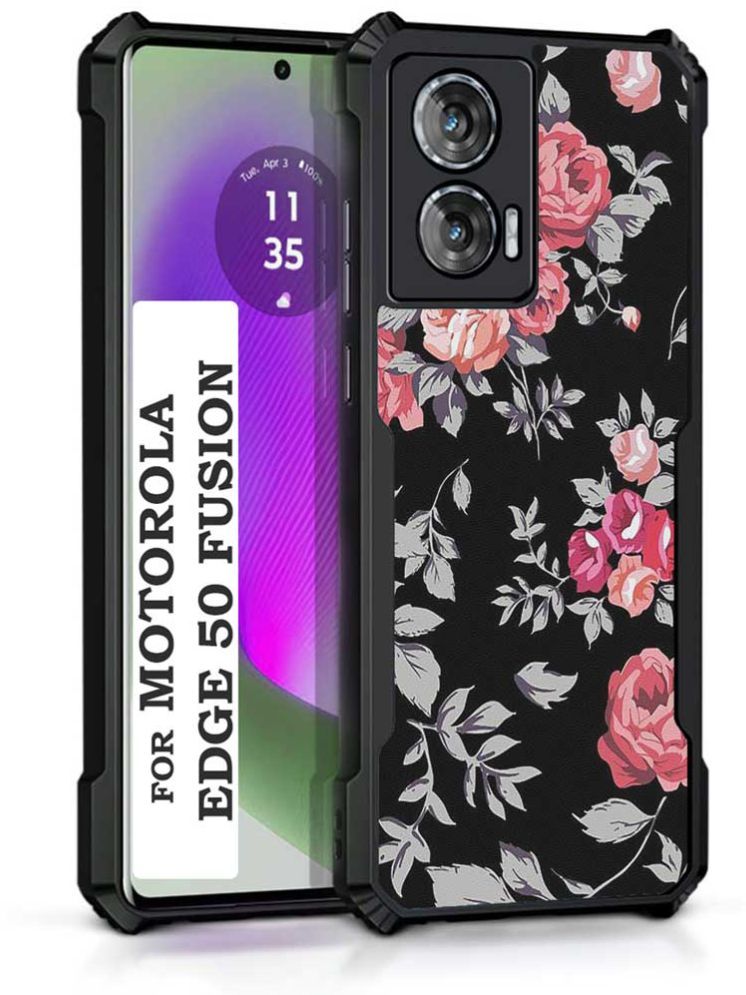     			COBERTA Multicolor Printed Back Cover Polycarbonate Compatible For Moto Edge 50 Fusion ( Pack of 1 )