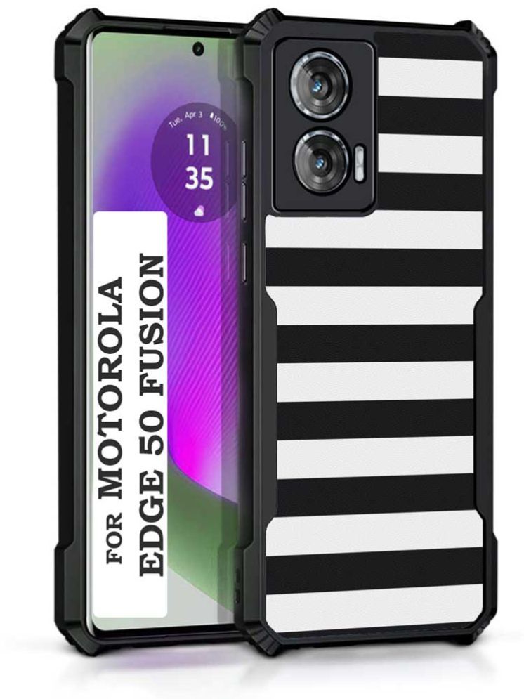     			COBERTA Multicolor Printed Back Cover Polycarbonate Compatible For Moto Edge 50 Fusion ( Pack of 1 )