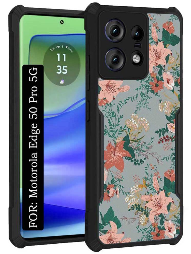     			COBERTA Multicolor Printed Back Cover Polycarbonate Compatible For Motorola Edge 50 Pro 5G ( Pack of 1 )