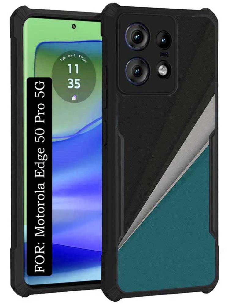     			COBERTA Multicolor Printed Back Cover Polycarbonate Compatible For Motorola Edge 50 Pro 5G ( Pack of 1 )