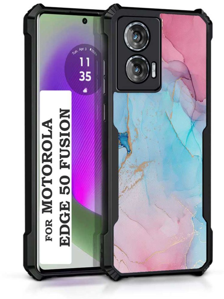     			COBERTA Multicolor Printed Back Cover Polycarbonate Compatible For Moto Edge 50 Fusion ( Pack of 1 )